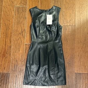 Zara Dark Leather Outerwear